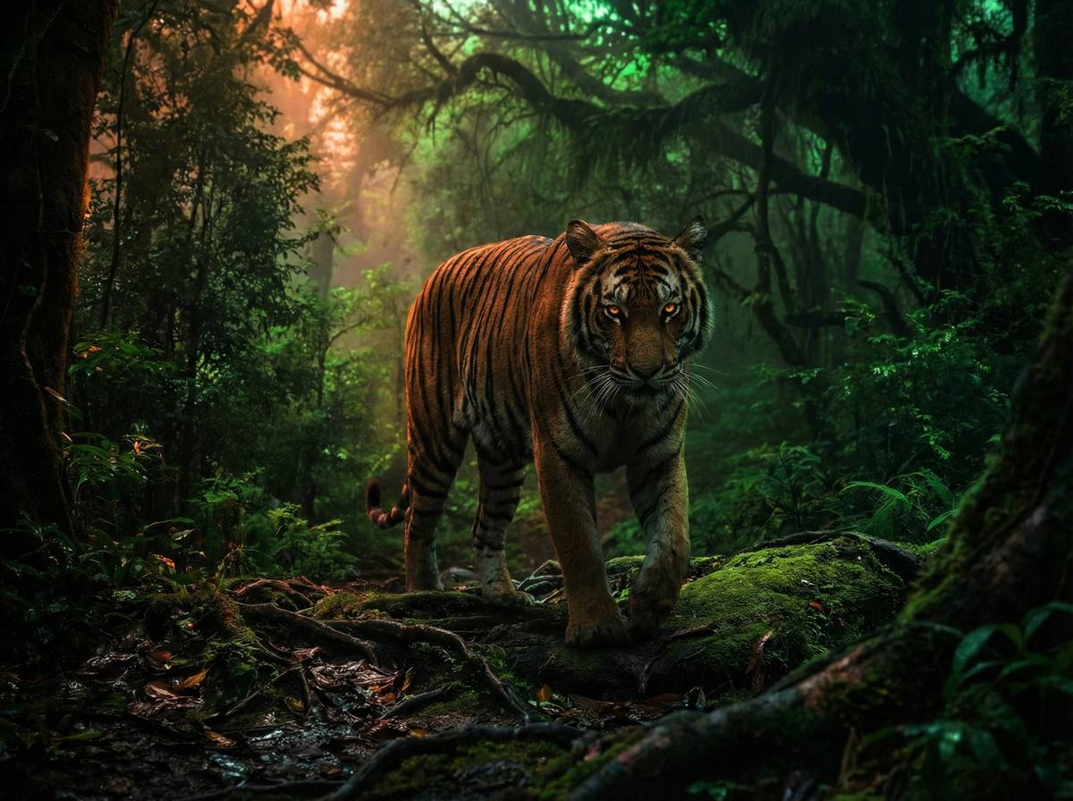 海角网蘑菇视频-孟加拉虎丛林巡视